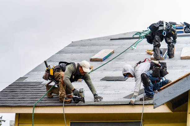Professional Gutter Installation technician working in Joliet, MT